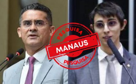 O prefeito David Almeida e o deputado federal Amom Mandel lideram a disputa para prefeitura de Manaus (Arte: RealTime1)