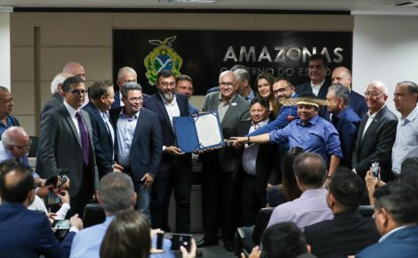 Governador Wilson Lima anunciou licença ambiental para exploração de potássio em Autazes. Foto: Divulgação