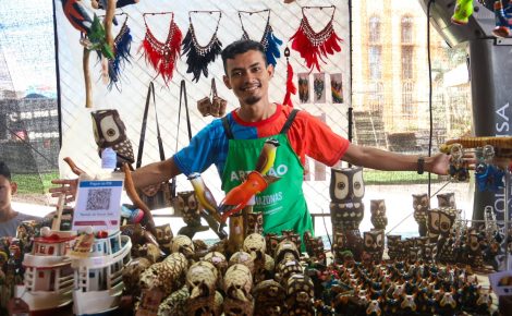 Mostra de Artesanato e Economia Solidária beneficia 70 artesãos e empreendedores em Parintins (Foto: Divulgação/Setemp)