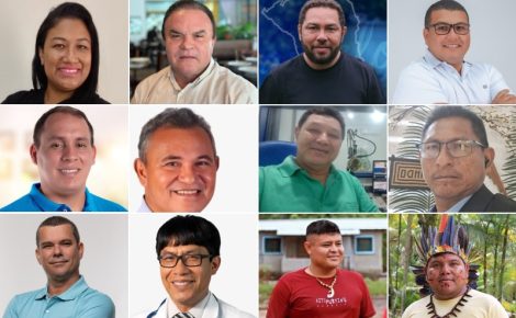 Juntos, São Gabriel da Cachoeira, Santa Isabel do Rio Negro e Barcelos tem 12 pré-candidatos a prefeito (Imagem: Montagem/RealTime1)