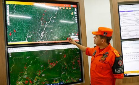 Governo do Estado possui aplicativos que monitoram em tempo real queimadas e qualidade do ar no AM (Foto: Mauro Neto/Secom)