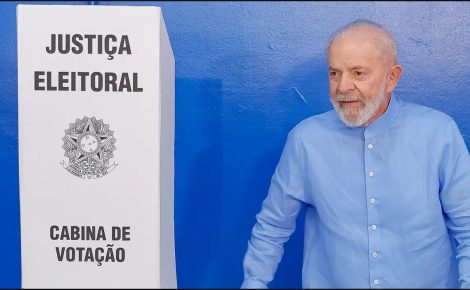 Presidente Lula após votar pela manhã, em São Bernardo do Campo (SP) (Foto: Reprodução/Instagram)