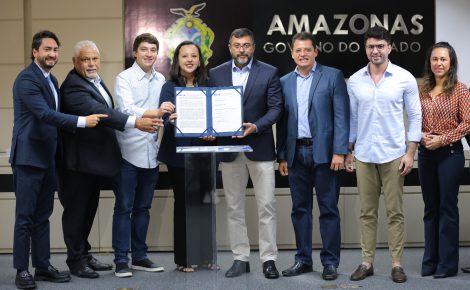 Wilson Lima oficializa construção de 496 novos apartamentos pelo Amazonas Meu Lar (Foto: Alex Pazuello e Diego Peres/Secom)