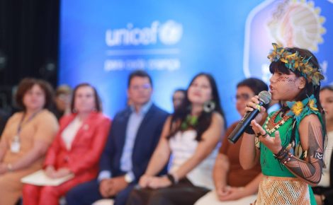 Com apoio do Estado, os 61 municípios do interior do AM aderiram ao Selo Unicef 2025-2028. (Foto: Tiago Corrêa/UGPE)