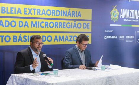 Governador Wilson Lima instala Microrregião de Saneamento (Foto: Paula Pessoa/UGPE)
