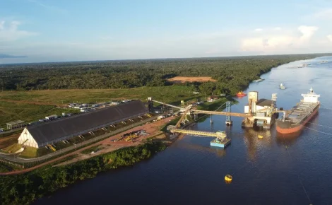 Terminal Portuário de Novo Remanso (TPNR), localizado em Itacoatiara (Foto: Divulgação/Divulgação)
