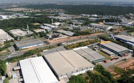 Vista aérea do Polo Industrial de Manaus