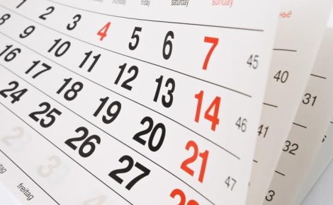 Calendário com destaque para as datas de feriados nacionais do mês de novembro no Brasil.