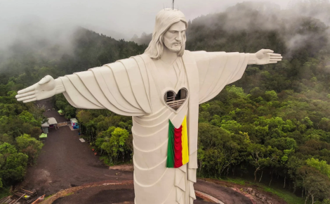 Cristo Protetor  que abençoa todo o Vale do Taquari. (Foto Gustavo Ghisleni / Konce Agência)