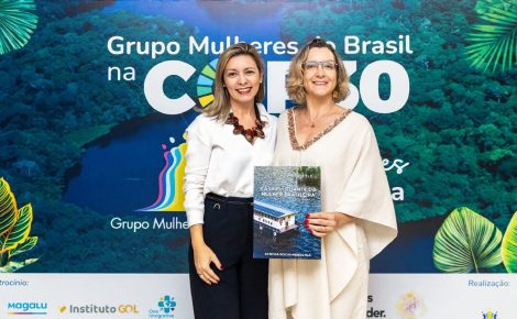 Cynthia Rocha Mendonça (à esq.) apresentou o Projeto Casa Flutuante da Mulher Brasileira.