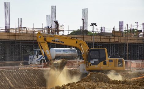Obras em andamento em Belém para a COP30, parte dos investimentos em infraestrutura na cidade. (Foto: Vitor Vasconcelos / Secom-PR)