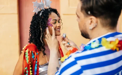 cuidados com a pele Carnaval maquiagem