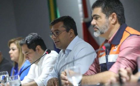 Wilson Lima apresentou as ações da Defesa Civil na Operação Estiagem 2022 para dar assistência à população impactada (Foto: Dvulgação/Secom)