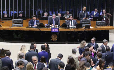 Plenário da Câmara dos Deputados durante a votação da reforma tributária (Foto: Vinicius Loures/Câmara dos Deputados)