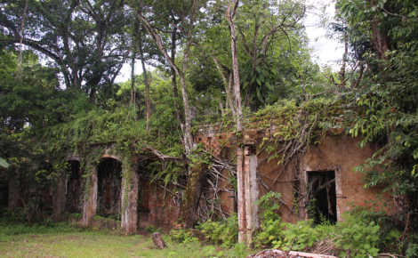 As ruínas históricas da Vila de Paricatuba atraem turistas para estudos e pesquisas arqueológicas (Foto: Valter Calheiros)