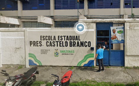 Escola Estadual Presidente Castelo Branco, no bairro São Jorge, em Manaus (Foto: Reprodução/ Maps)