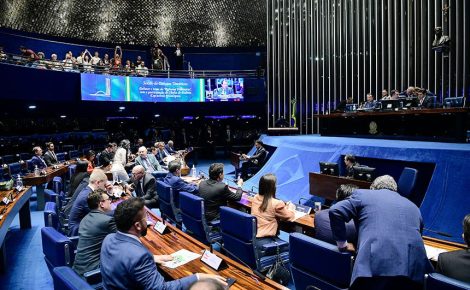 Prefeitos debateram em Plenário a PEC 45/2019, da reforma tributária. (Foto: Pedro França/ Ag Senado)