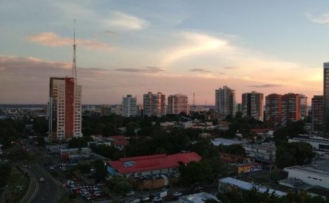 Cena panorâmica do Centro de Manaus