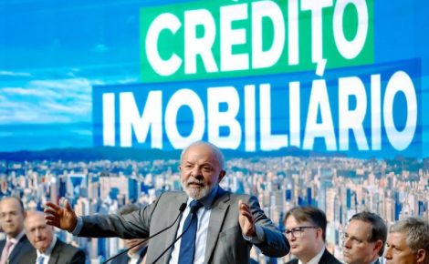 Presidente Lula discursa durante cerimônia em São Paulo para anunciar novo modelo de crédito imobiliário.