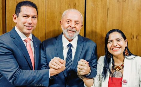 O encontro que selou a paz entre Marcelo Ramos e Anne Moura contou com a presença e o respaldo do presidente Lula. (Foto: Reprodução Instagram Anne Moura)