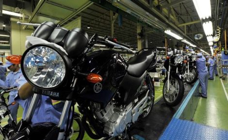 Motocicleta produzida na Zona Franca de Manaus