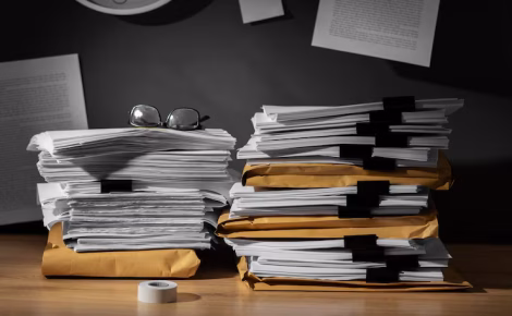 natureza morta de pilha de documentos 23 2151088757