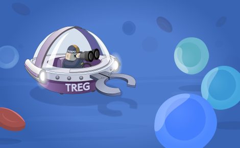 Ilustração científica mostra uma célula T reguladora (Treg) em formato de nave espacial, com a inscrição “FOXP3” no capacete do piloto, representando a pesquisa sobre tolerância imunológica que rendeu o Prêmio Nobel de Medicina de 2025 a Mary Brunkow, Fred Ramsdell e Shimon Sakaguchi.