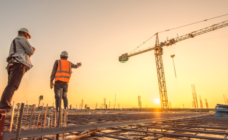 Contrutores, obra parada, construção