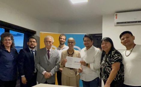 Filiação foi acompanhada por Marina Silva e quadros do partido como a Joênia Wapichana e Ricardo Galvão (Divulgação)