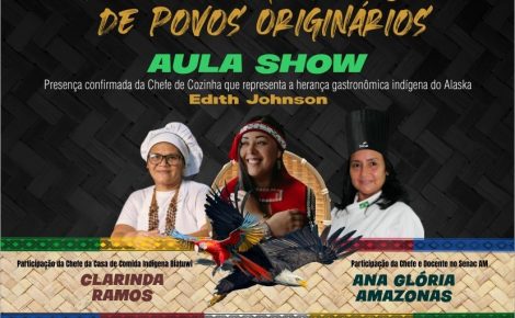Chefes de cozinha vão participar de aula-show e preparar pratos típicos da cozinha de povos originários do Brasil e dos EUA