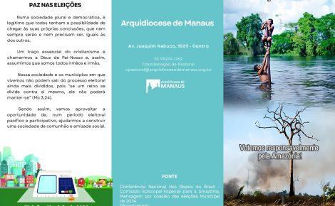 Cartilha da igreja católica que orienta o eleitor para votar bem