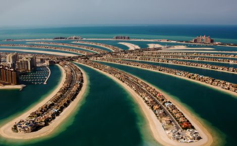 Palm Island, em Dubai, sede da COP 28