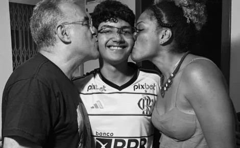 Prefeito de Belém, Edmilson Rodrigues, a ex-espôsa e o filho de 16 anos morto neste sábado