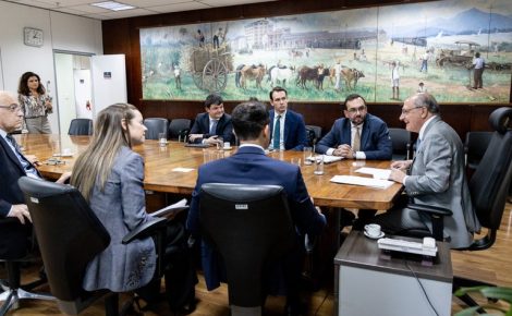 Dirigentes da Eletros e Geraldo Alckmin, em Brasília