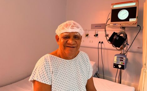 Aposentado passa por exame de cateterismo no hospital Francisca Mendes