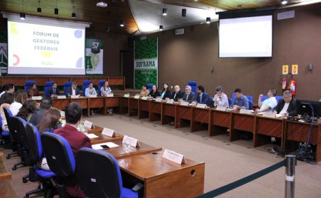 Gestores de órgãos federais no Amazonas reunidos na sede da Suframa