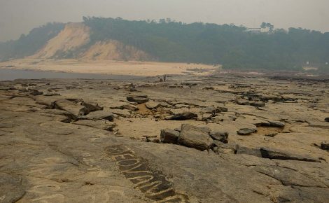 Lajeiro do rio Negro na região do Encontro das Águas