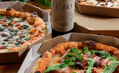Pizza e vinho
