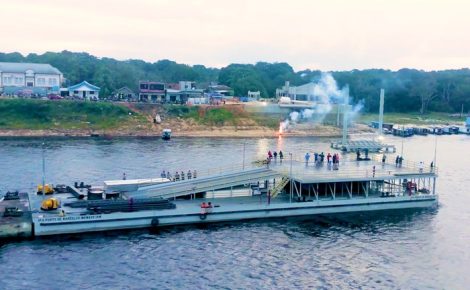Estrutura do terminal portuário de Barcelos, no Amazonas