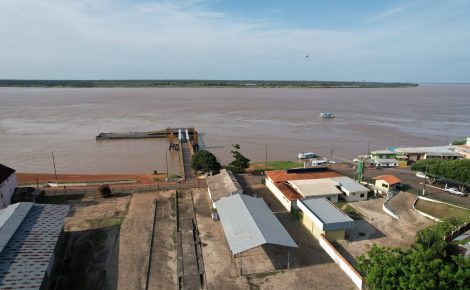 Imagem do porto de Itacoatiara, no Amazonas