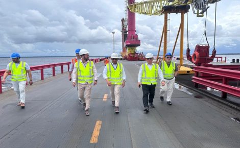 Imagem do porto Chibatão, localizado na Zona Sul de Manaus