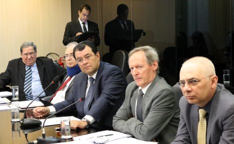 Willamy Frota (à direita) quando era chefe de gabinete do ministro Eduardo Braga, no governo Dilma.