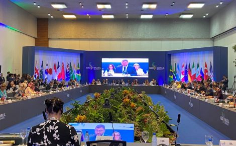 Governador Wilson Lima, durante reunião de ministros do G20, em Manaus