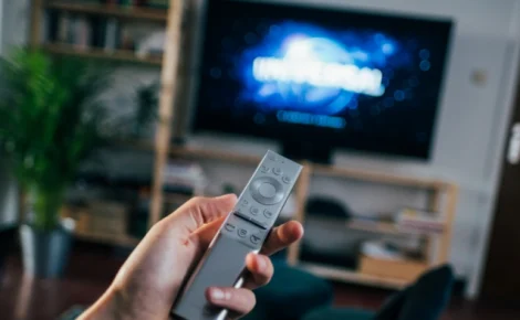 Imagem de uma televisão