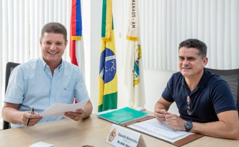 vice prefeito marcos rotta e prefeito david almeida